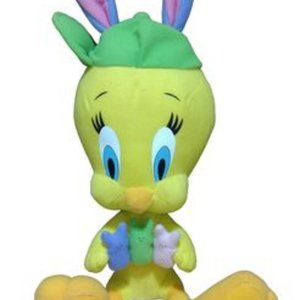 Looney Tunes Tweety Bird Holding Peeps Candy Bunny Ears Stuffed Toy